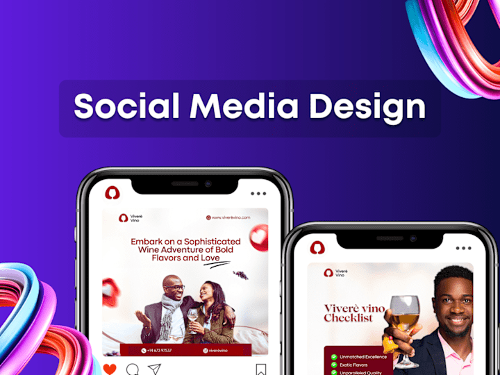 Cover image for High quality social media design for Instagram and Facebook 