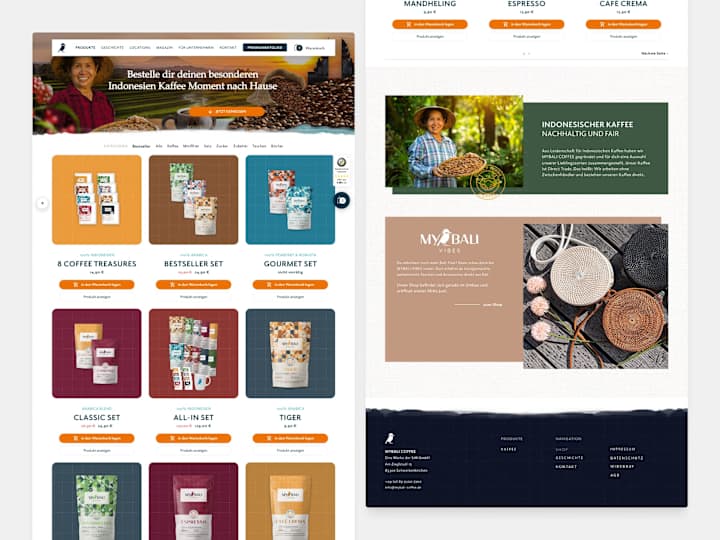 Cover image for MyBali Coffee - Landing Page & WooCommerce Store