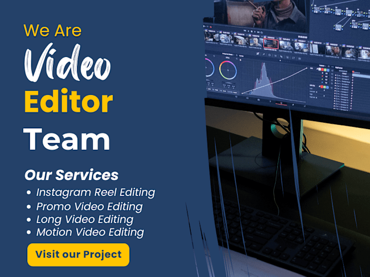 Cover image for We will edit motion video and cinematic video.
