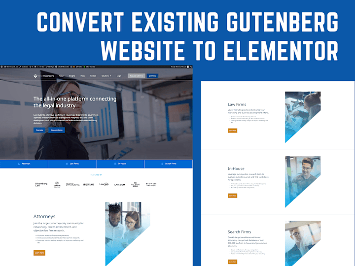 Cover image for Convert Existing Gutenberg Website to Elementor