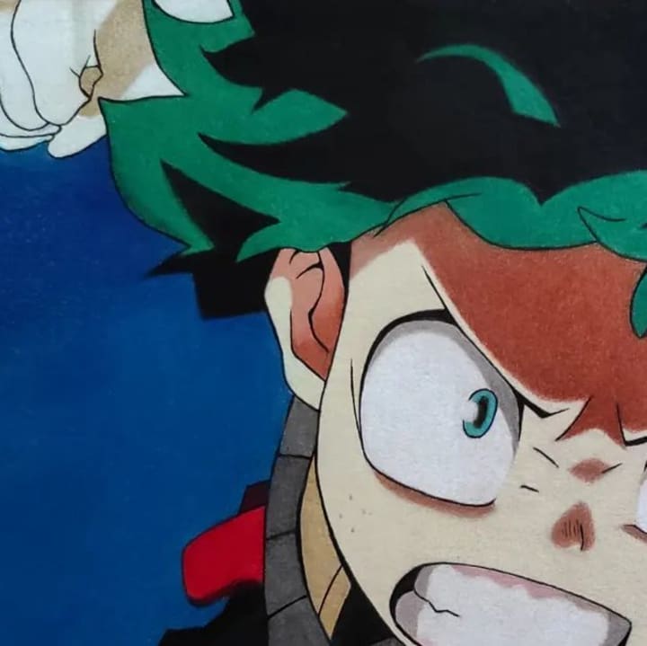 Cover image for AZE on Instagram: “Deku from MHA ✍🏻✍🏻✍🏻”