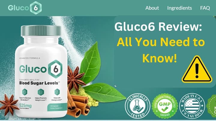 Cover image for Gluco6 (LEGIT OR SCAM) — Really Work?