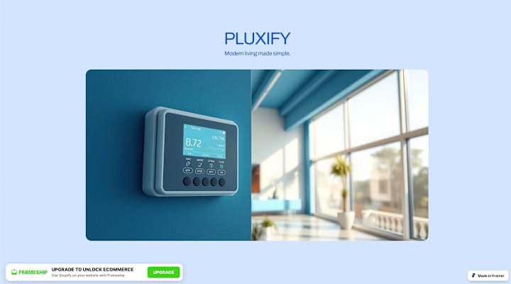 Cover image for PLUXIFY – Smart Technology for a Smarter, More Efficient Home