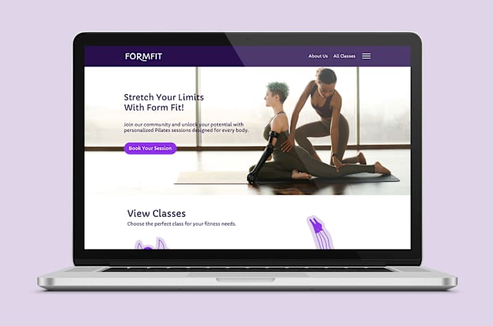 Cover image for Form Fit - Pilates Studio Visual Identity Design + Landing Page