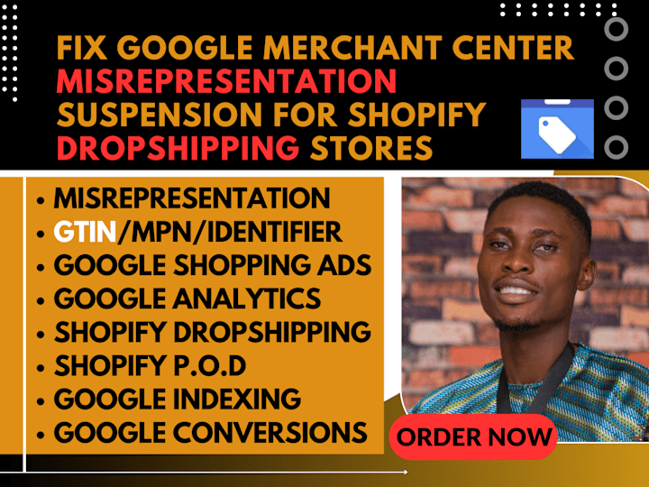 Cover image for Fix shopify store, and google merchant center misrepresentation