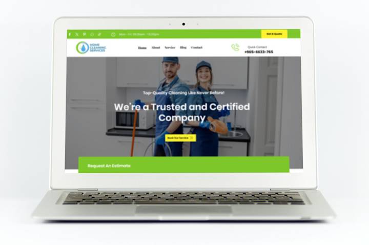 Cover image for A cleaning Service Website