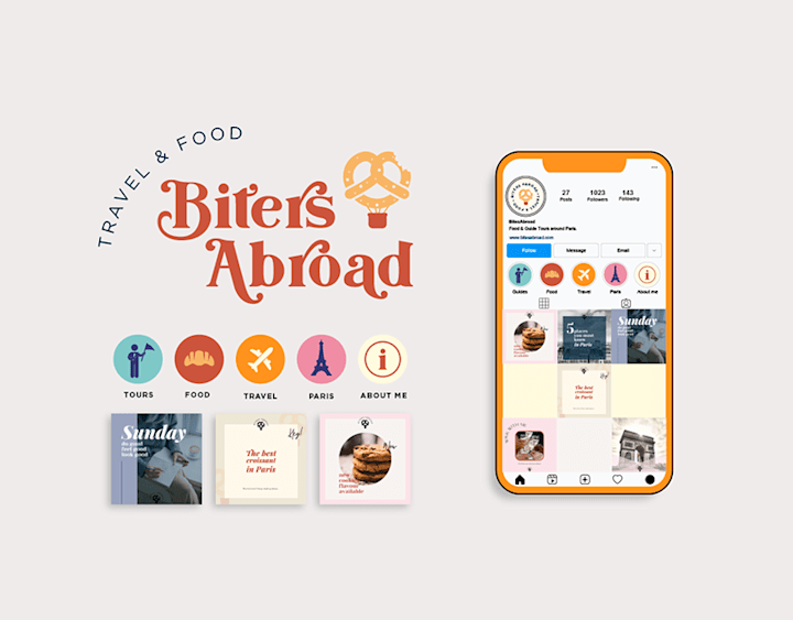 Cover image for Bites Abroad - Social Media Branding