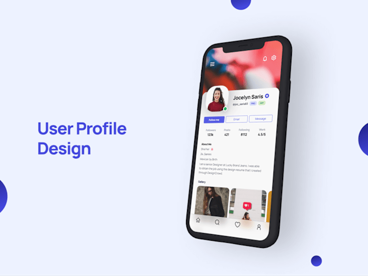 Cover image for Mobile App User Profile Screen