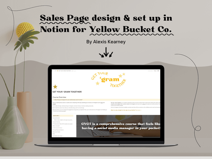 Cover image for Sales Page Design & Set Up in Notion