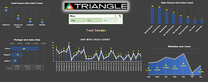 Cover image for Excel Sales Dashboard