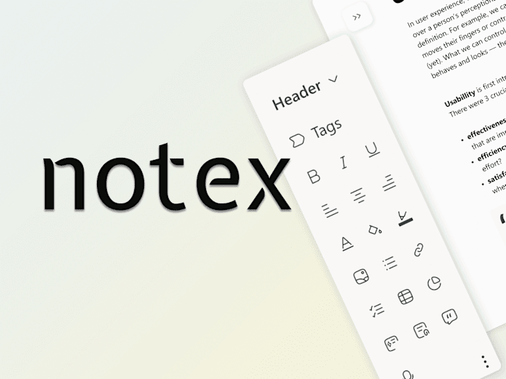 Cover image for Notex UI&UX Case Study