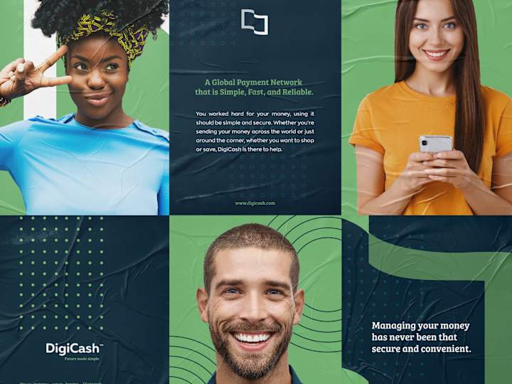 Cover image for 
DigiCash Crypto Currency Brand Identity 