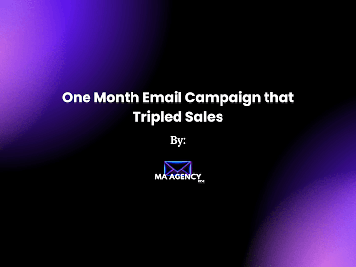 Cover image for One Month Email Campaign.