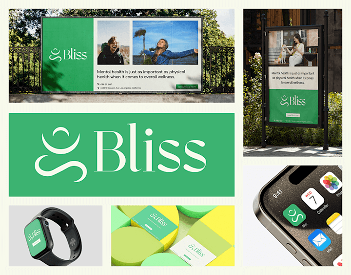 Cover image for Bliss Branding - Mental Health App