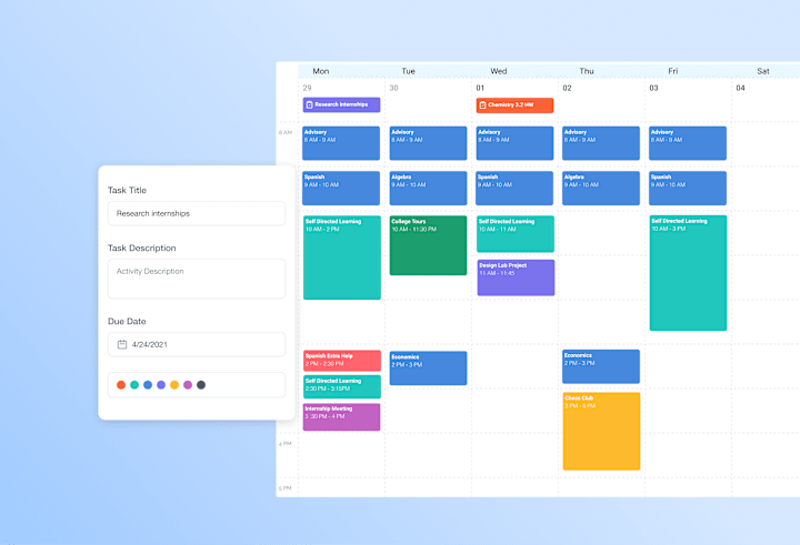 Cover image for 📅 Scheduling app - Formation Learning