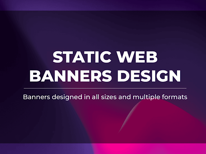 Cover image for Web Banners Tailored to Your Brand!