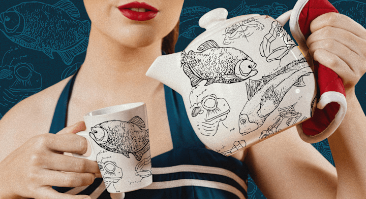 Cover image for Fish & Frogs - Mug