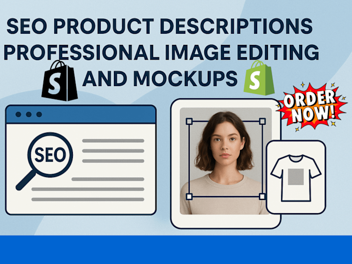 Cover image for  seo product descriptions professional image editing and mockups