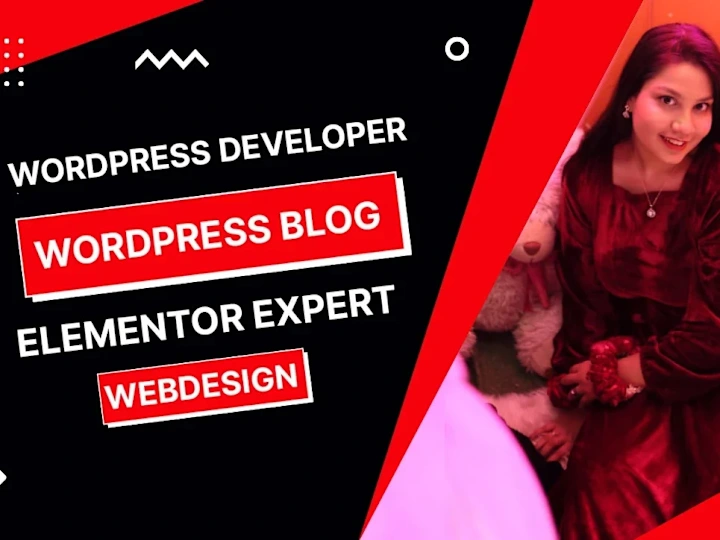 Cover image for develop wordpress website, blog site, website design elementor