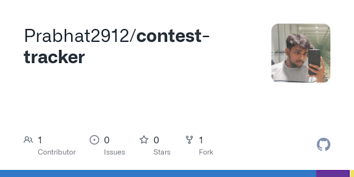 Cover image for Contest Tracker Web Application Development