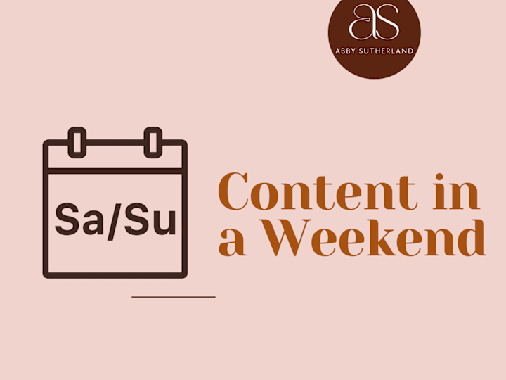 Cover image for Content in a Weekend