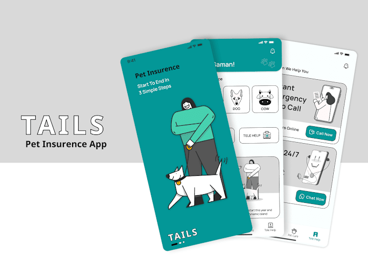 Cover image for TAILS Pet Insurence App 