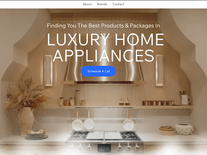 Cover image for Luxury appliances consultant website/seo in Wix