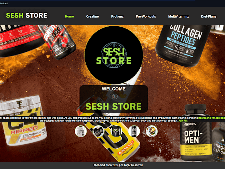 Cover image for MY E-COMMERCE GYM STORE 