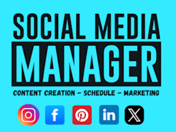 Cover image for I will be social media marketing manager, content creator