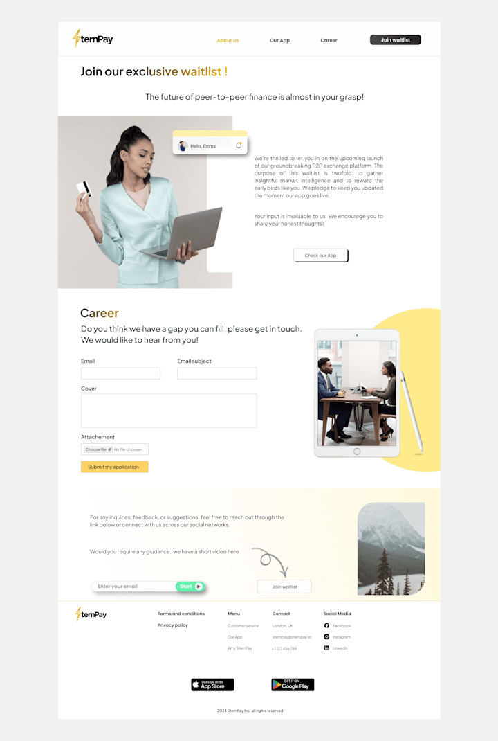 Cover image for Fintech App Landing Page Design