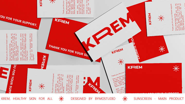 Cover image for KREM, a sunscreen brand :: Behance