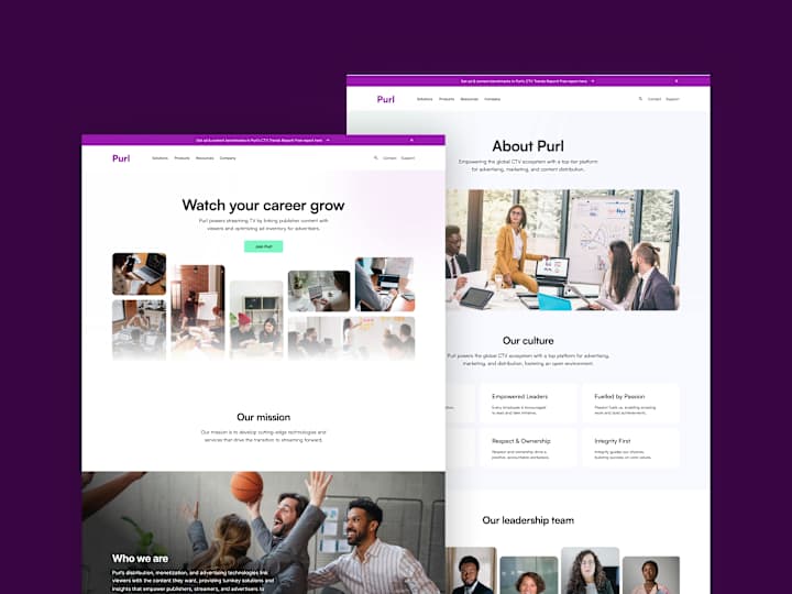 Cover image for Purl Website Concept