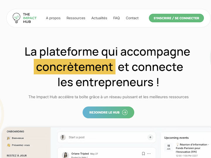 Cover image for SaaS Landing page - Wix Studio - The Impact Hub
