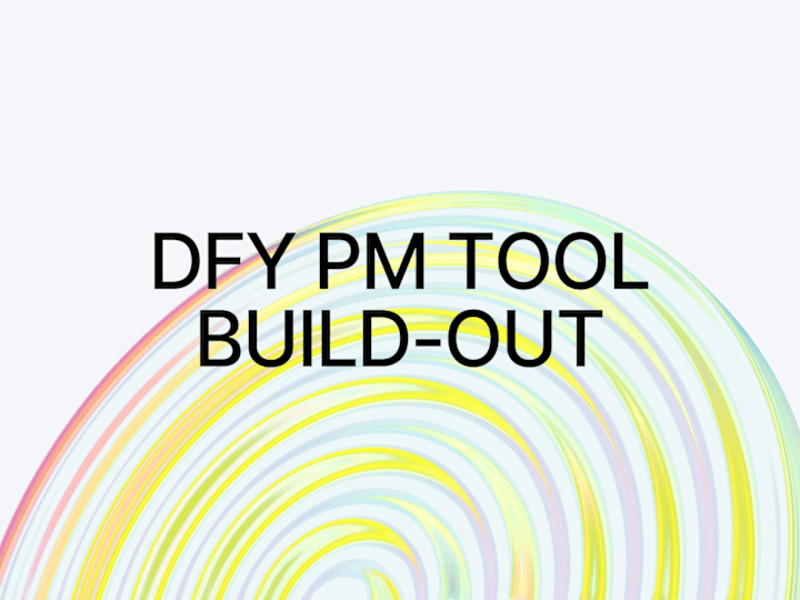 Cover image for DFY ClickUp Build-Out for a Design Agency