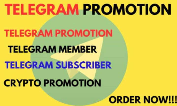Cover image for I will do telegram crypto promotion, telegram marketing, telegr…