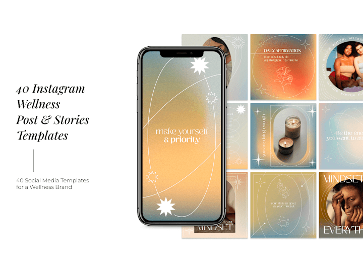 Cover image for Wellness Instagram Templates | Canva Templates