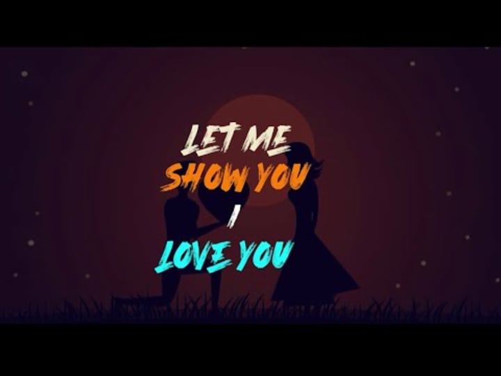 Cover image for Lyrics video animation for a song 