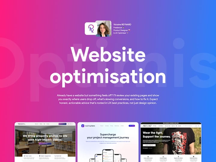 Cover image for I will optimise your Website to drive conversions • UX 
