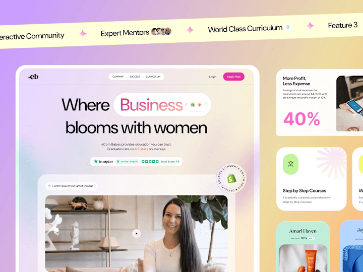 Cover image for eComBabes Website Redesign