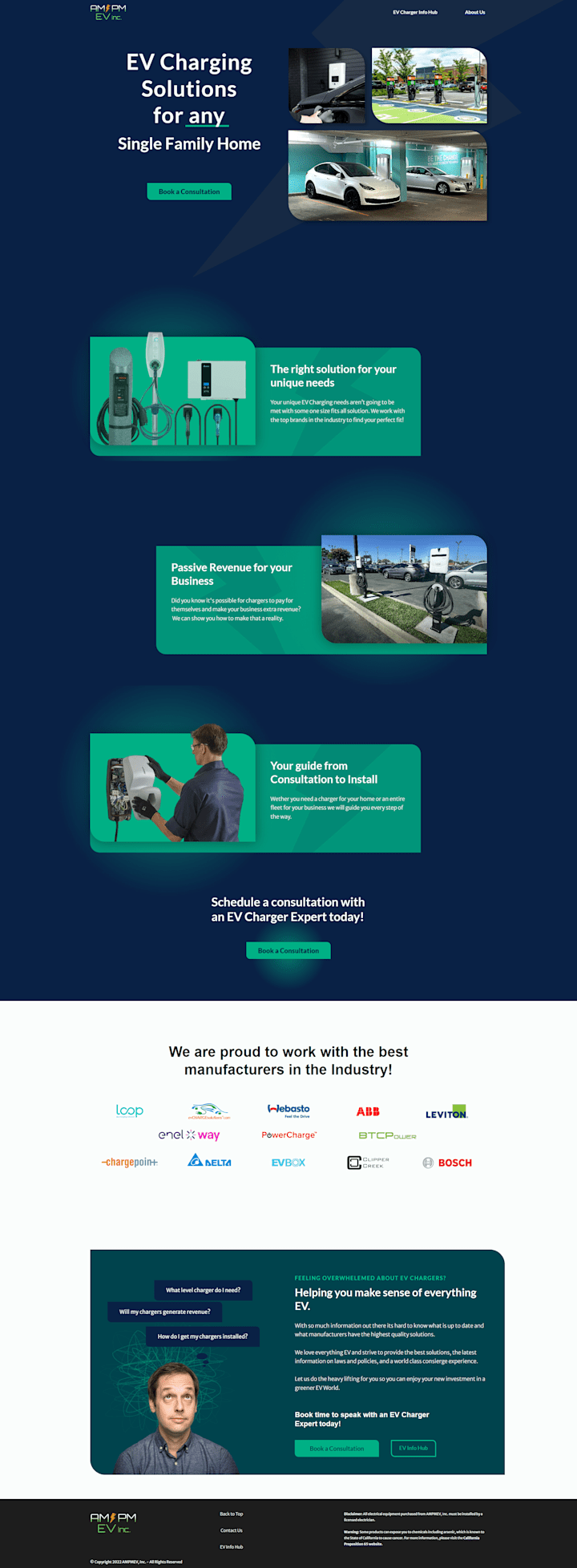 Cover image for AM/PM EV Inc. - EV Chargers