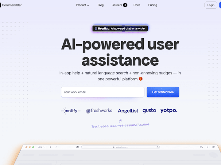 Cover image for CommandBar | AI-powered user assistance