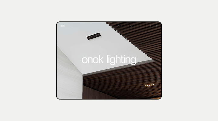 Cover image for Onok Lighting - Website Design