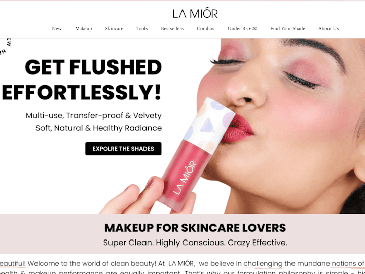 Cover image for E-commerce Store Revamp | Skincare Shopify Store | Lamior