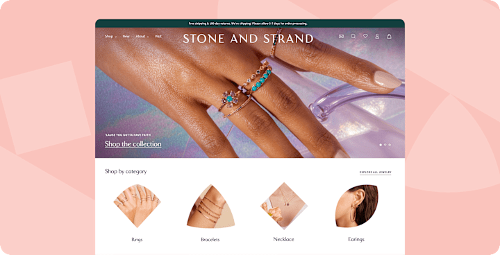 Cover image for Stone & Strand - Ecommerce