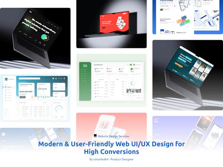 Cover image for Modern & User-Friendly Web UI/UX Design for High Conversions