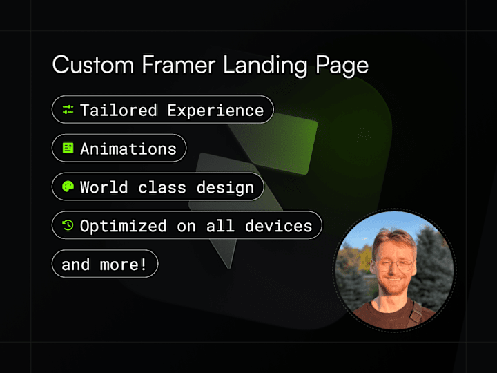 Cover image for Custom Framer Landing Page