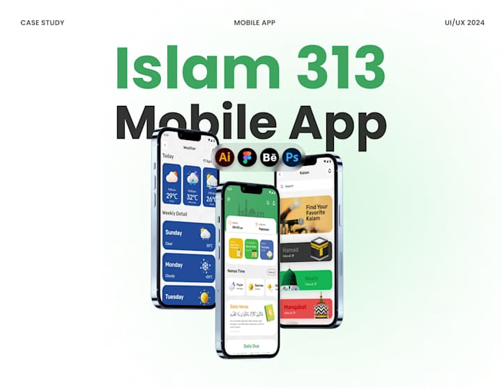 Cover image for Muslim App UI Design | Islamic App UI/UX | Islam 313 app