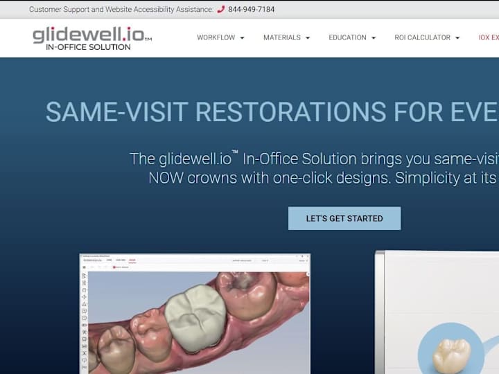 Cover image for Glidewell.io | Same-Visit Dentistry | CAD CAM System