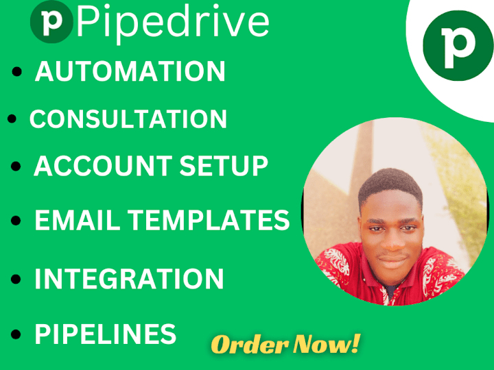 Cover image for PIPEDRIVESETUP AUTOMATION|PIPEDRIVE INTEGRATION|CRMCUSTOMIZATION