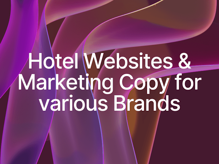 Cover image for Localization of hotel websites & marketing copy: English>German 